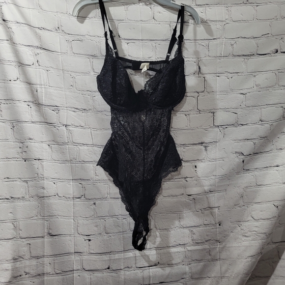 Victoria's Secret Other - Victoria's Secret Teddy Lingerie 36c black lace